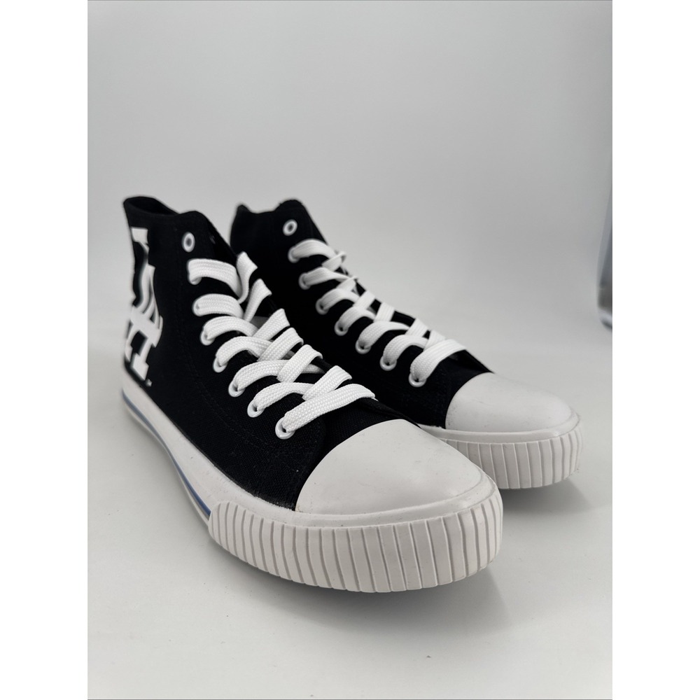 FOCO MLB LA Dodgers Black High Top Canvas Shoes Sneakers Men's Size 7